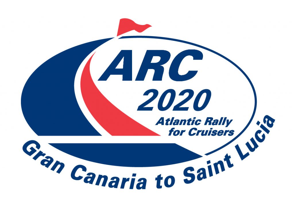 Logotipo de ARC 2020, Atlantic Rally for Cruisers, de Gran Canaria a Santa Lucía.
